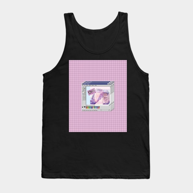 Vaporwave Aesthetic MS Paint Tank Top by XOXOX